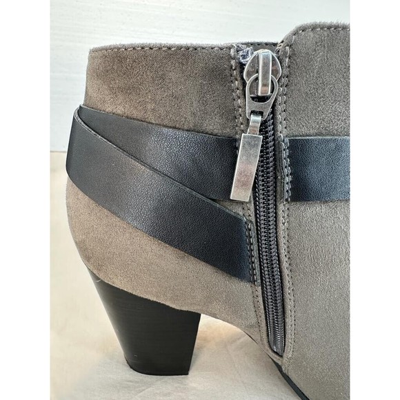 Limelight Jena Faux Suede Tan Ankle Booties, Gray. Size: 10 - Picture 11 of 16